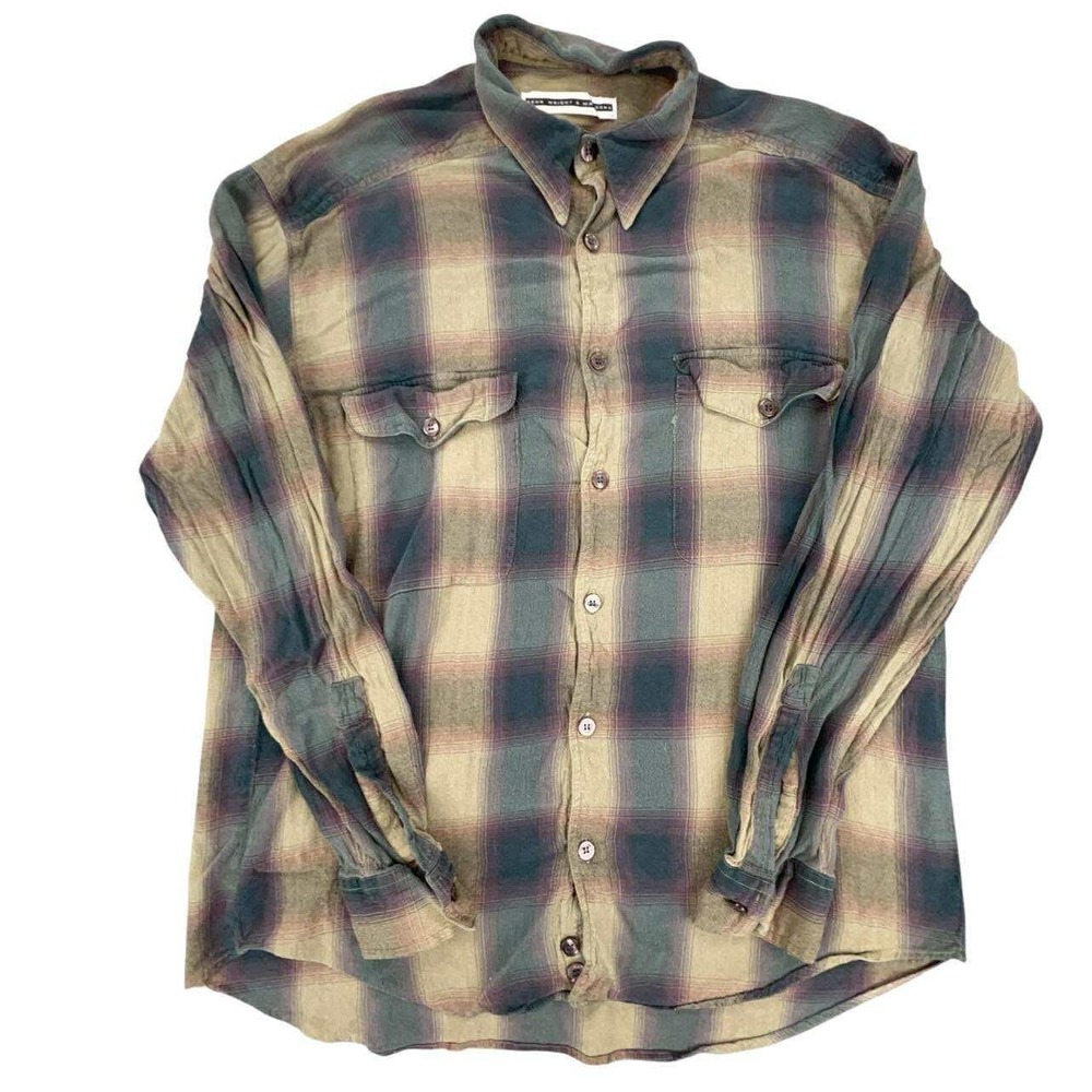 Fenn Wright & Manson Plaid Button Down Long Sleeve‎ Shirt - Everyday women LARGE